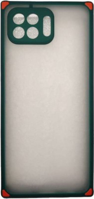 Ceflox Back Cover for Oppo F17 Pro  (Green, Shock Proof)