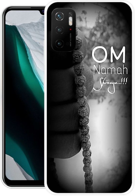 MeMi Back Cover for POCO M3 Pro 5G  (Black, White, Shock Proof, Silicon, Pack of: 1)