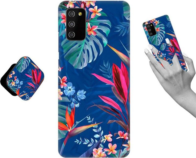 COBIERTAS Back Cover for Samsung Galaxy F02s  (Multicolor, Cases with Holder, Pack of: 1)