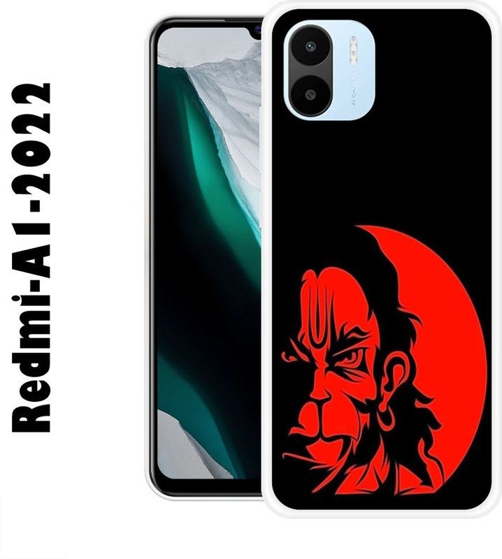 CellWorld Back Cover for Redmi A1 2022  (Black, Red, Silicon)