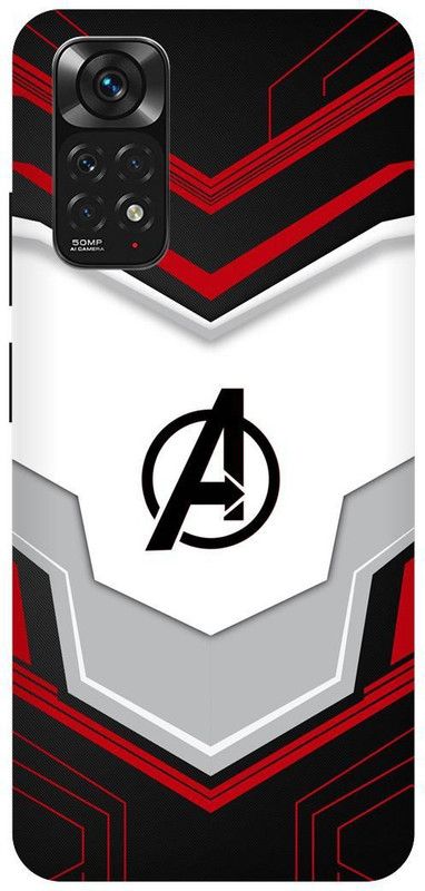 THE NARAYANA COLLECTIONS Back Cover for REDMI NOTE 11s-AVENGERS,SUIT,NAME,LATTER,A  (Multicolor, Hard Case, Pack of: 1)