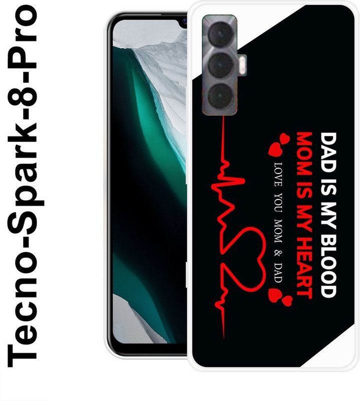 JATLAND Back Cover for Tecno Spark 8 Pro  (Multicolor, Grip Case, Silicon)