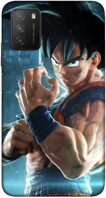 CROKIAN Back Cover for Poco M3 Goku Back Cover  (Blue, Hard Case, Pack of: 1)