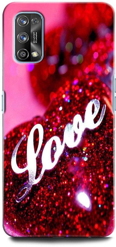 ORBIQE Back Cover for Realme 7 Pro RMX2170 LOVE, HEART, COUPLE LOVE, RED HEART, LIFELINE  (Multicolor, Hard Case, Pack of: 1)
