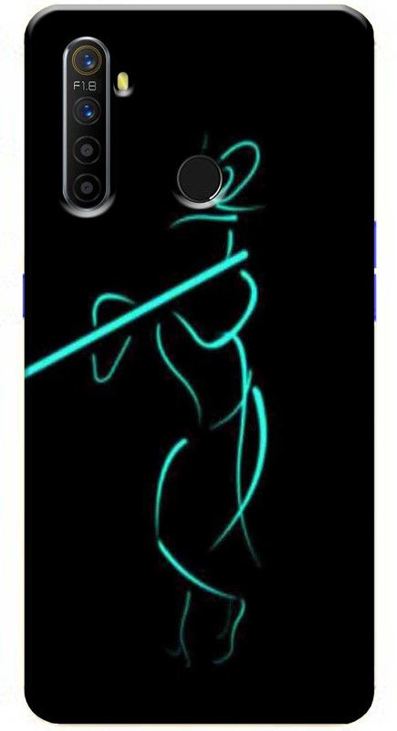 TrenoSio Back Cover for Realme 5  (Black, Anti-radiation, Silicon, Pack of: 1)