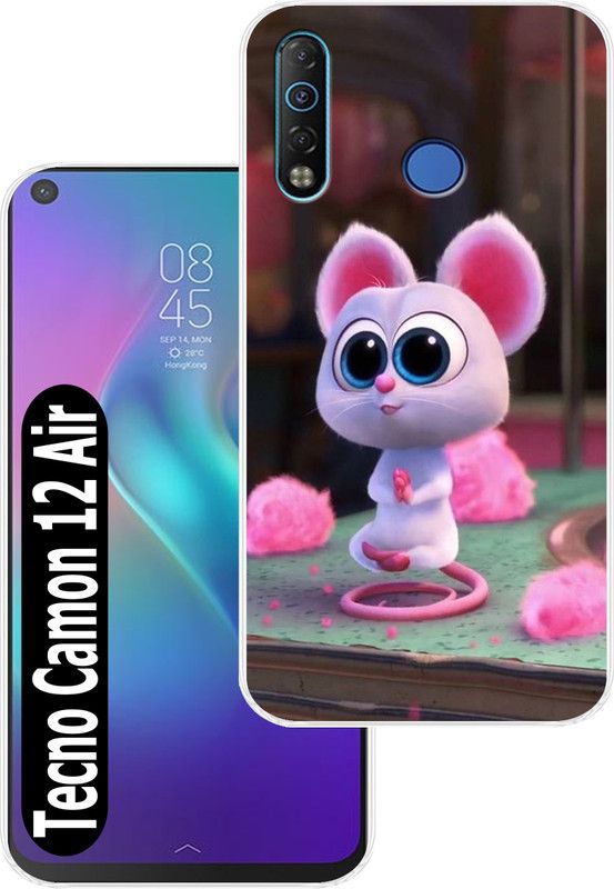 Goldista Back Cover for Tecno Camon 12 Air  (Multicolor, Flexible, Silicon, Pack of: 1)