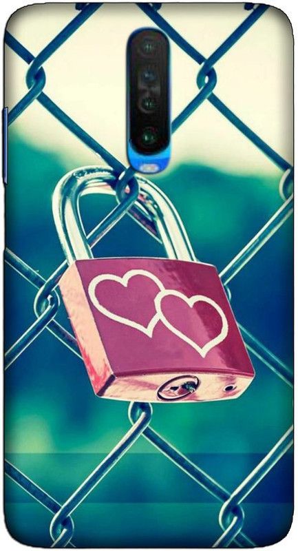 CROKIAN Back Cover for POCO X2 Heart Back Cover  (Multicolor, Hard Case)