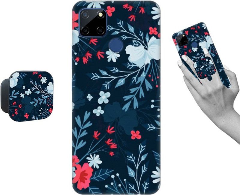 COBIERTAS Back Cover for Realme Narzo 30a  (Multicolor, Cases with Holder, Pack of: 1)