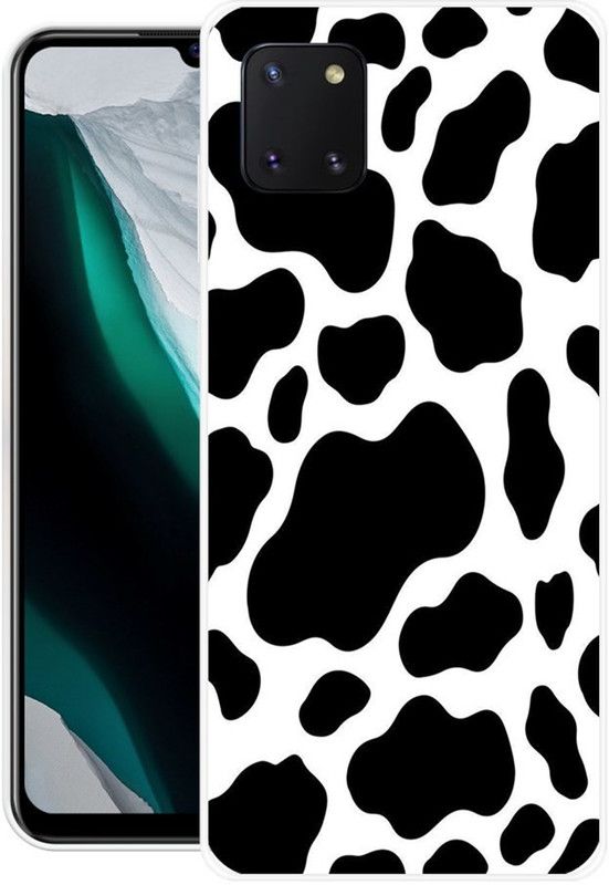 Krtagy Back Cover for Samsung Galaxy Note 10 Lite  (Black, White, Dual Protection, Silicon, Pack of: 1)