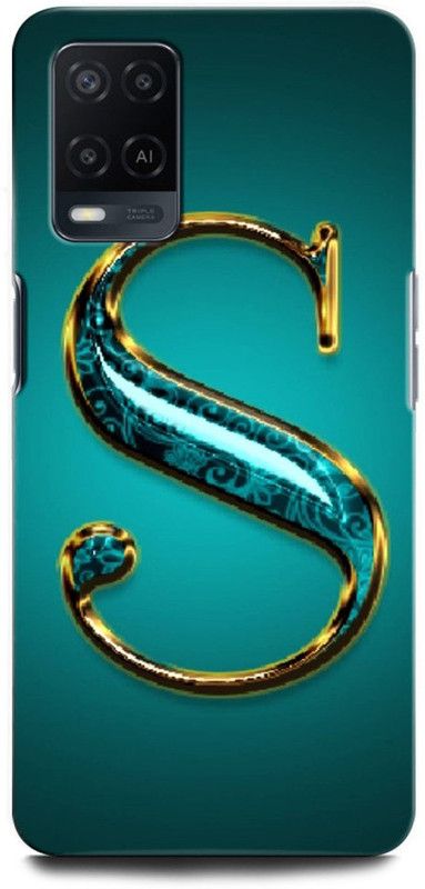 INTELLIZE Back Cover for OPPO A54 CPH2239 S, S LETTER, S ALPHABET, DESIGN  (Multicolor, Hard Case, Pack of: 1)