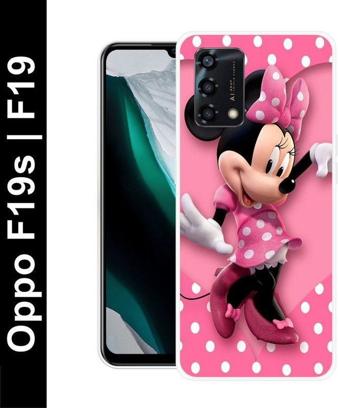 Aabra Back Cover for Oppo F19s, Oppo F19  (Pink, Flexible, Silicon, Pack of: 1)