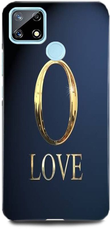 FUGGA Back Cover for realme C25, RMX3193, O, LETTER, ALPHABET, LOVE, O, NAME  (Multicolor, Hard Case, Pack of: 1)