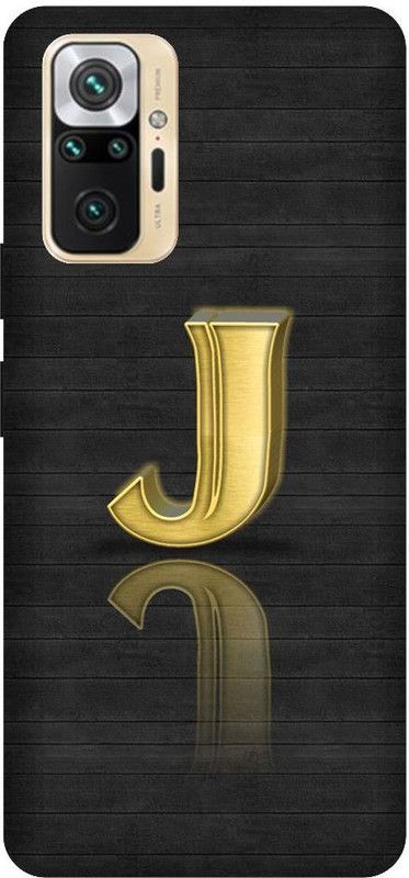 GRAFIQE Back Cover for REDMI Note 10 Pro M2101K6P J, J LETTER, J ALPHABET, K DESIGN  (Multicolor, Shock Proof, Pack of: 1)