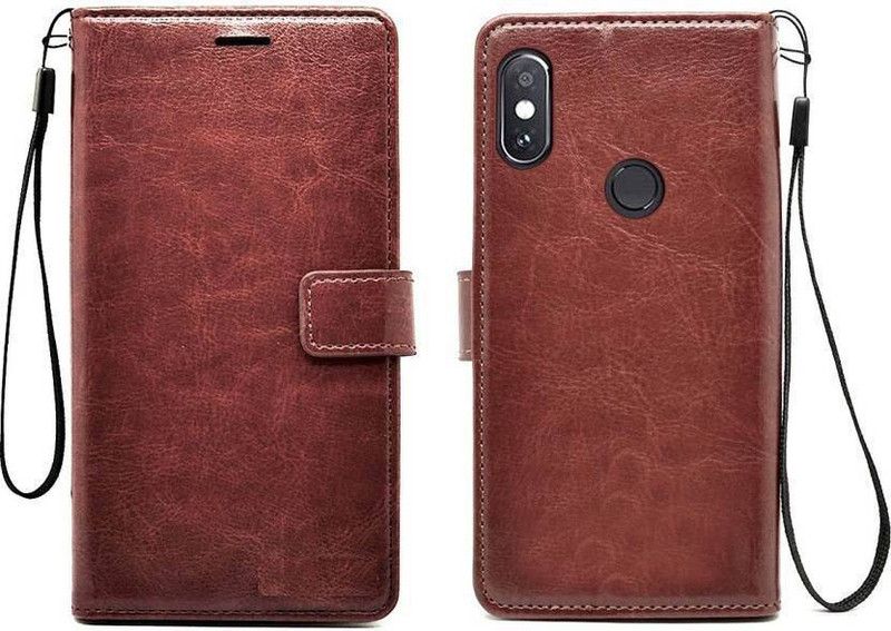 AUTOCASE Flip Cover for Vivo V9 Youth  (Brown, Grip Case, Pack of: 1)