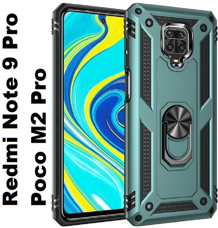 Wellchoice Back Cover for Redmi Note 9 Pro, Poco M2 Pro  (Green, Shock Proof, Pack of: 1)