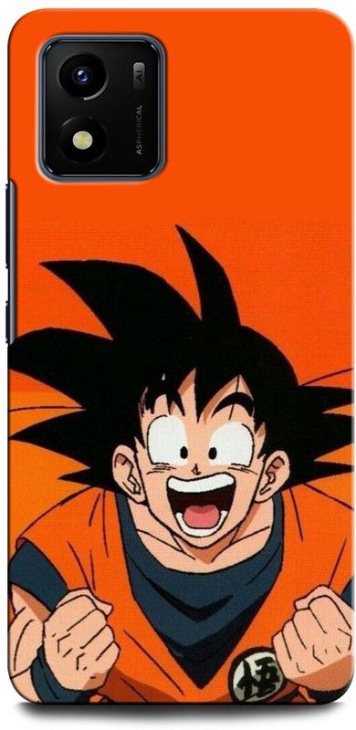 ORBIQE Back Cover for Vivo Y15s GOKU, DRAGON BALL Z, ANIME, SUPERSAIYAN  (Multicolor, Hard Case, Pack of: 1)