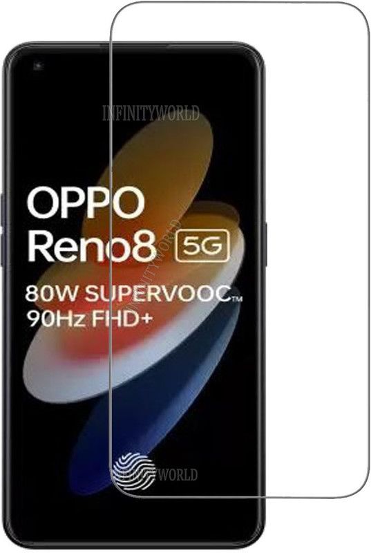 INFINITYWORLD Tempered Glass Guard for OPPO Reno8 5G  (Pack of 1)