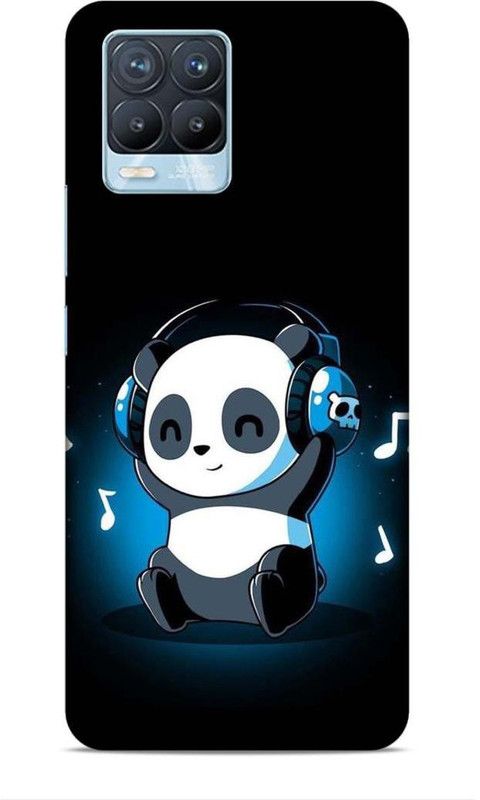 CRAFTARA Back Cover for Realme 8  (Black, Blue, Hard Case)