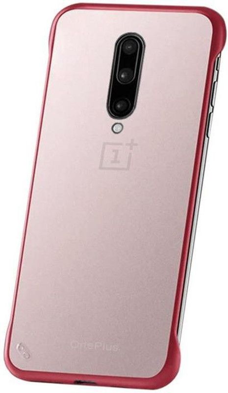 Vaku Luxos Back Cover for OnePlus 7 Pro Frameless Semi transparent Case  (Red, Shock Proof, Pack of: 1)
