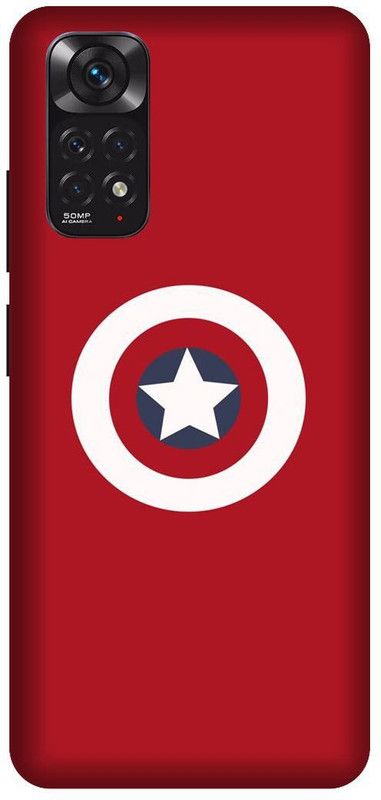 Yoprint Back Cover for Redmi Note 11 5G captain america shield Printed cover  (Multicolor, Hard Case, Pack of: 1)