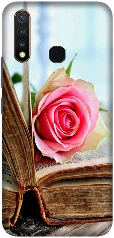 LEEMARA Back Cover for Vivo Y19 , Vivo v1915 , Vivo U3 , Vivo U20, V1941A/T - Pink Flower Print  (Multicolor, Hard Case, Pack of: 1)