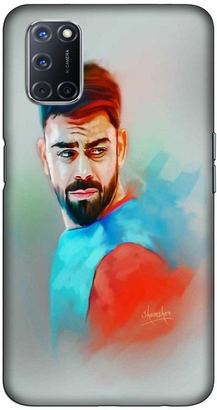 CROKIAN Back Cover for OPPO A52 Virat kohli Back Cover  (Multicolor, Hard Case, Pack of: 1)