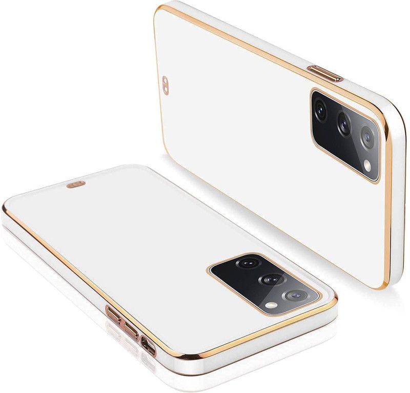 GoPerfect Back Cover for Samsung Galaxy S20 FE | Chrome Electroplated | Transparent case| Super Soft-Touch  (White, Shock Proof, Silicon, Pack of: 1)