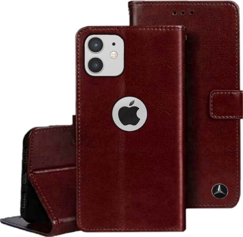 COST TO COST Flip Cover for Apple IPhone 11 leather Flip Cover  (Brown, Camera Bump Protector, Pack of: 1)