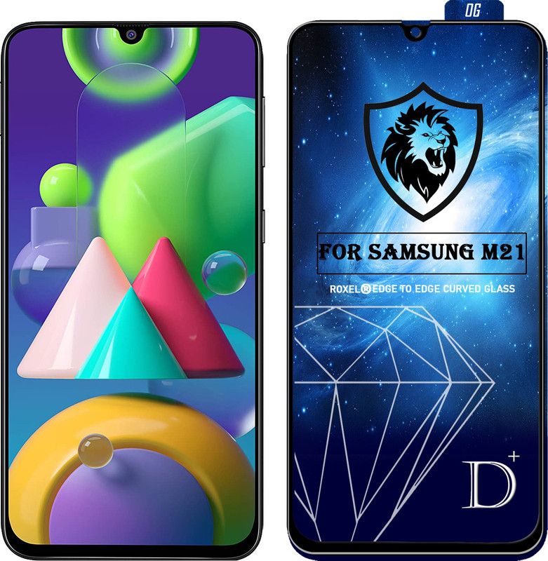 Roxel Edge To Edge Tempered Glass for Samsung Galaxy M21  (Pack of 1)