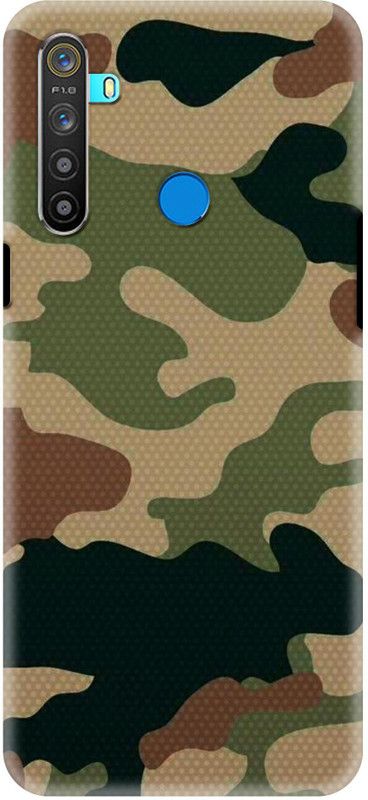 NDCOM Back Cover for REALME 5 PRO Military Camouflage Trendy Printed  (Multicolor, Hard Case, Pack of: 1)