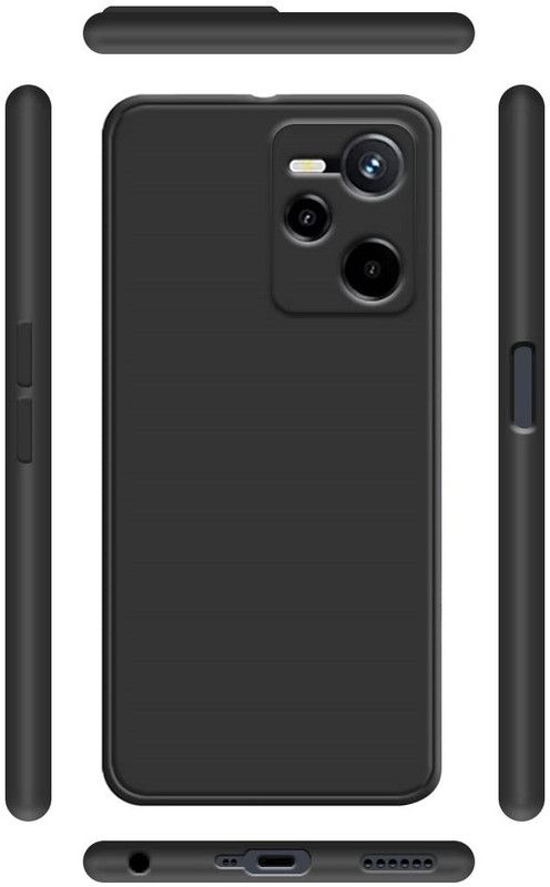 CELLCAMPUS Bumper Case for Realme C35  (Black, Grip Case, Pack of: 1)