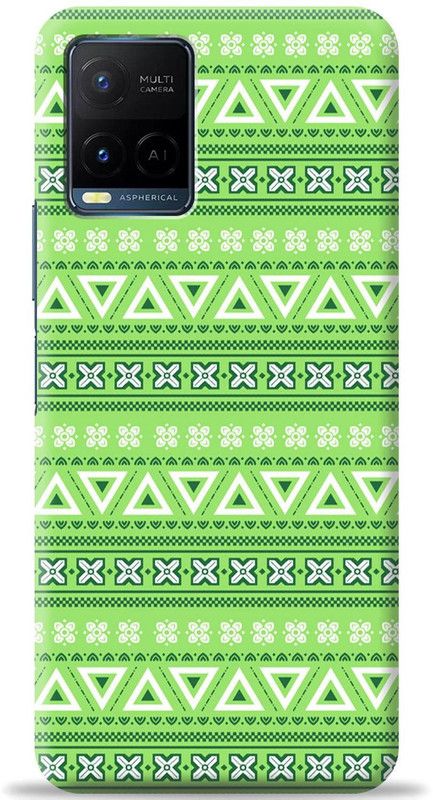 Crafter Back Cover for Vivo Y21  (Green, Shock Proof, Pack of: 1)