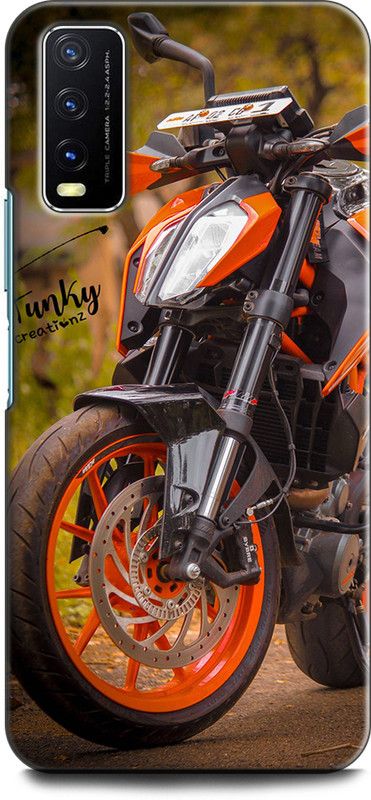 Dronk Back Cover for Vivo Y20, V2029 KTM, KTM BIKE, SUPERBIKE, BIKE LOVER, DUKE, KTM RC200  (Multicolor, Dual Protection, Pack of: 1)
