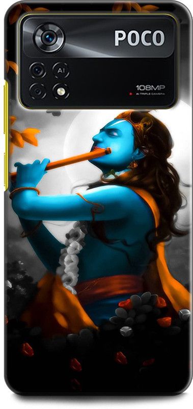 KEYCENT Back Cover for POCO X4 Pro 5G KRISHNA, LORD, KANHIYA, KRISHANJI, GOD, KRISHN KANHIYA  (Multicolor, Shock Proof, Pack of: 1)
