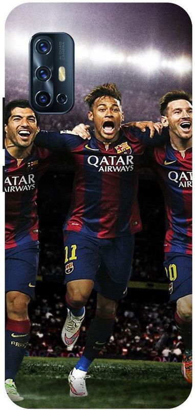 THE NARAYANA COLLECTIONS Back Cover for VIVO V17- 1919-NEYMAR,MESSI,FOOTBALL,ARGENTINA  (Multicolor, Hard Case, Pack of: 1)