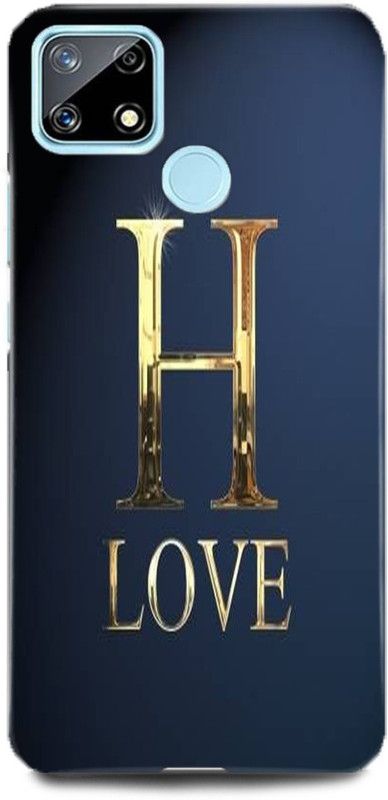 MP ARIES MOBILE COVER Back Cover for realme C25,RMX3193, H letter H alphabet H love H name  (Multicolor, Hard Case, Pack of: 1)