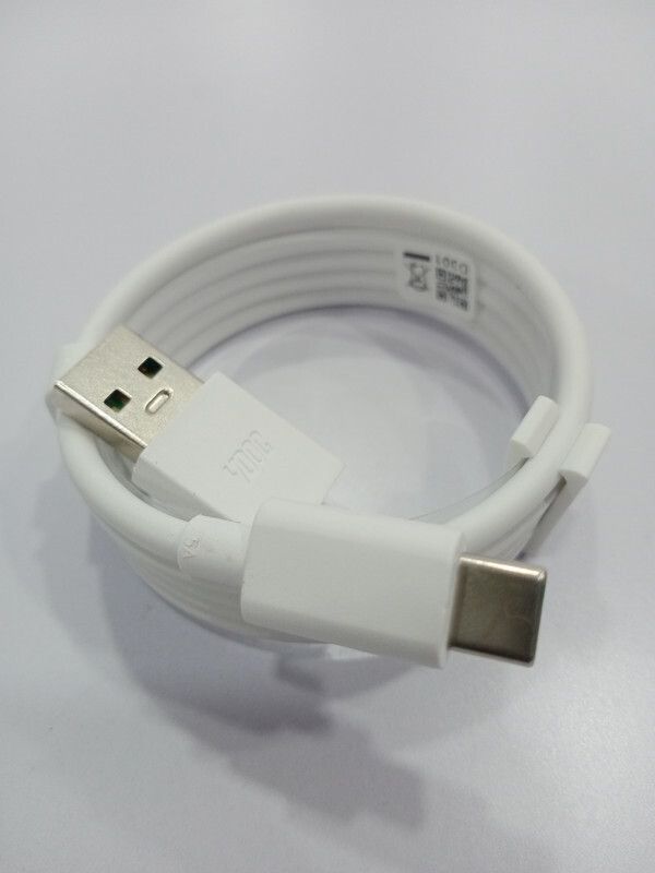 FTC USB Type C Cable 6.5 A 1.00424999999996 m Copper Braiding mi type c cable white  (Compatible with For X60 / X60 PRO / X60 PRO PLUS / X70 PRO / X70 PRO PLUS Type C CHARGER CABLE, White, One Cable)