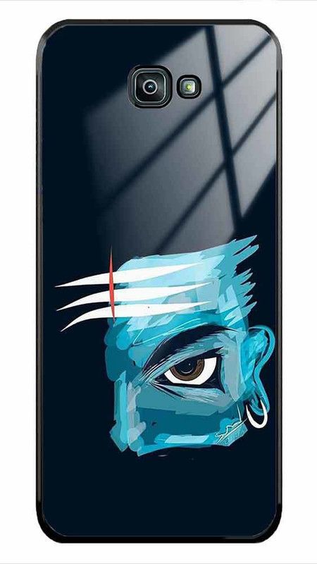 NDCOM Back Cover for Samsung Galaxy J7 Prime Lord Shiv Eye Devotional Printed Glass Case  (Multicolor, Grip Case, Pack of: 1)