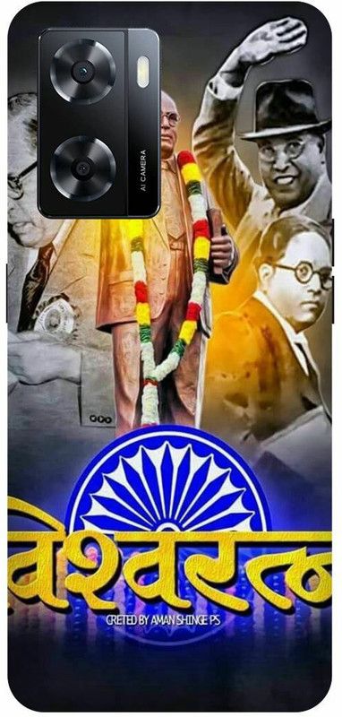 Dimora Back Cover for OPPO A 57e, BABASAHEB DRBHIMRAV AMBEDKARJI JAIBHEEM GODBUDDHA  (Multicolor, Hard Case, Pack of: 1)