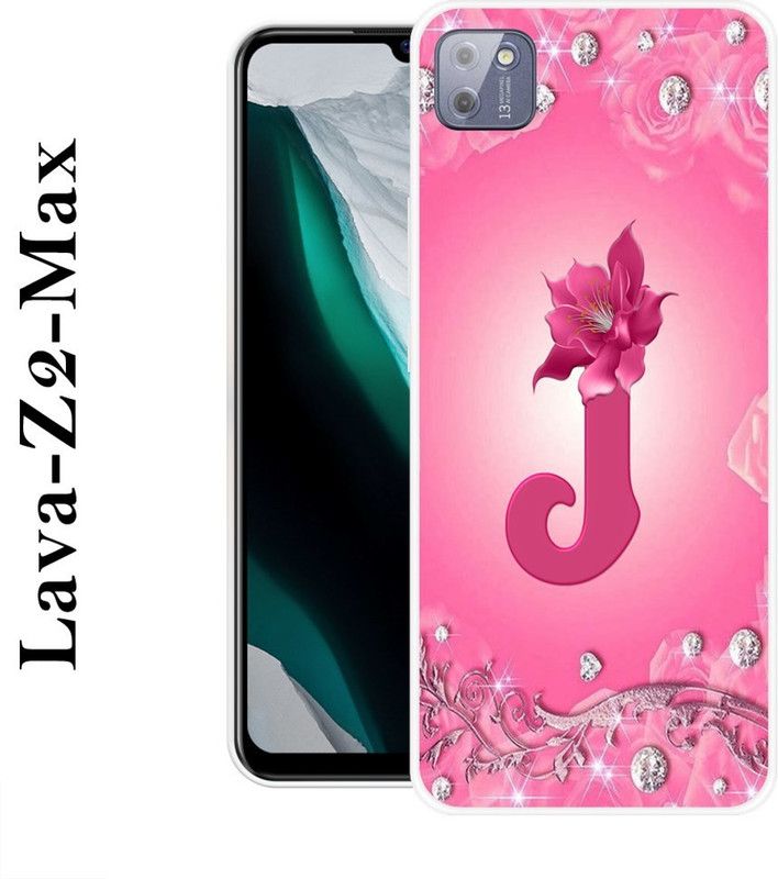 SIMAWAT Back Cover for Lava Z2 Max  (Pink, White, Silicon)