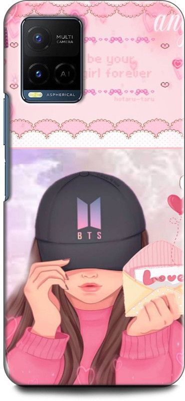 KEYCENT Back Cover for Vivo Y21, V2111 HEARTBEAT, BTS, BANGTAN, BEAT, HEART, KPOP, WORLD, MUSIC  (Multicolor, Shock Proof, Pack of: 1)