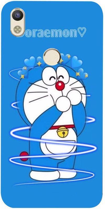 Skyhawk Back Cover for Tecno Camon I Doraemon And Blue Heart  (Multicolor, Waterproof, Silicon, Pack of: 1)