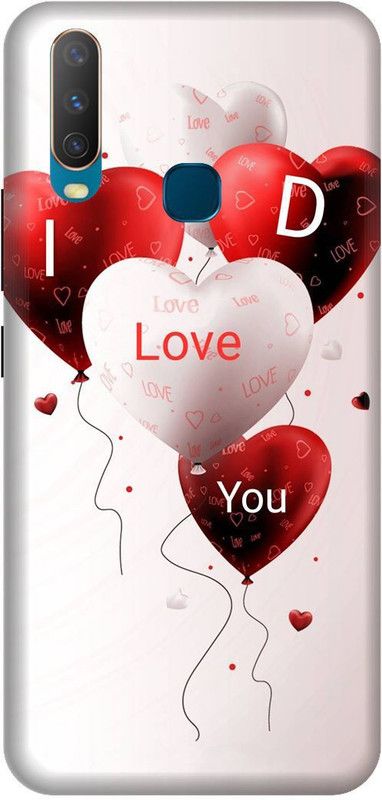 Thecoverking Back Cover for Vivo Y15 (I Love You,D latter, D word,red love,cases cover  (Multicolor, Waterproof, Pack of: 1)