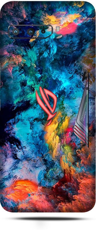 OggyBaba asus rog phone 3, Phone Back side Protector and Camera Protector Mobile Skin  (Colorful Clouds Skin Matte Finish Skin)