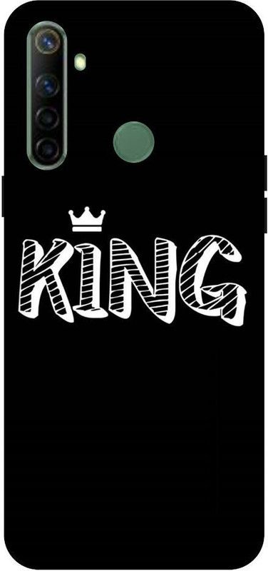URCHIN Back Cover for Realme5i king and queen, Crown, Black, Gold  (Multicolor, Shock Proof, Pack of: 1)
