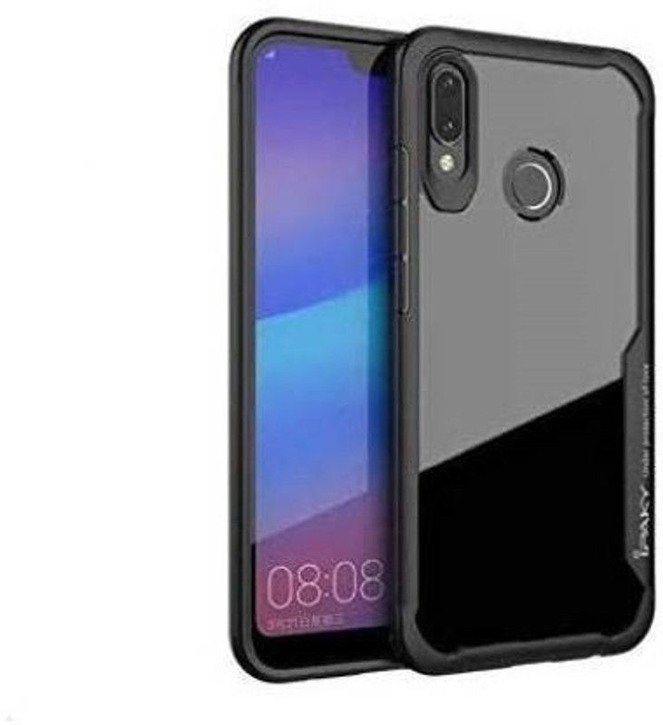 JBJ Back Cover for samsung galaxy a20  (Black, Transparent, Grip Case, Pack of: 1)