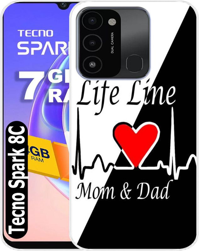 Cooltrend Back Cover for Tecno Spark 8C, Tecno Spark Go (2022)  (Multicolor, Flexible, Silicon, Pack of: 1)
