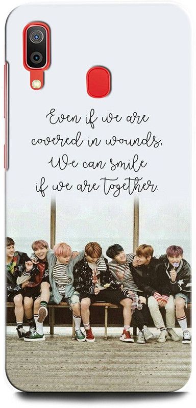 ORBIQE Back Cover for SAMSUNG Galaxy A20 SM-A205FZBGINS BTS X ARMYJUNGSHOOK, KOREAN, HEARTBEAT, BTS, BEAT, SINGER  (Multicolor, Hard Case, Pack of: 1)
