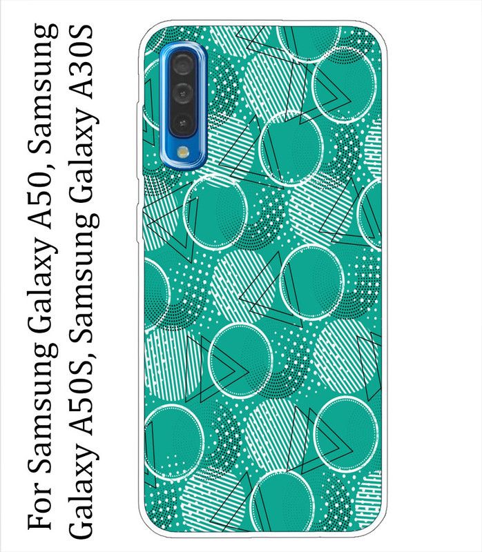 Ghumakkad Back Cover for Samsung Galaxy A50, Samsung Galaxy A50s, Samsung Galaxy A30s  (Green, White, Grip Case, Silicon, Pack of: 1)