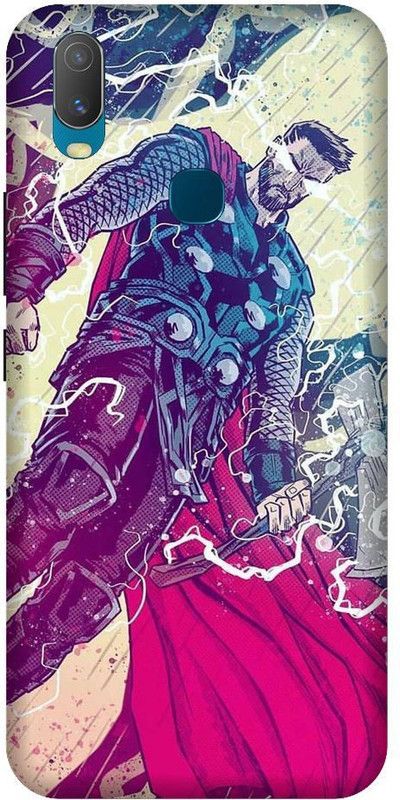 URCHIN Back Cover for Vivo Y11 Thor Hammer, Thor, Lightning, Rock, Mione, Hammer, Movie, Thunder, Avenger  (Multicolor, Shock Proof)